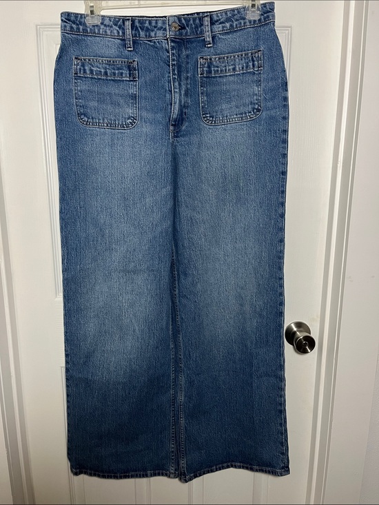Free Assembly Denim - Free Assemby Wide-Leg Blue Jeans